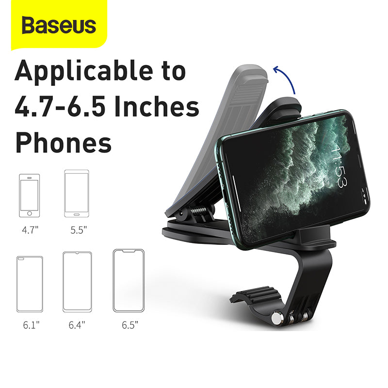 Baseus Big Mouth Pro Bracket Car Mount Clip for Dashboard-Black