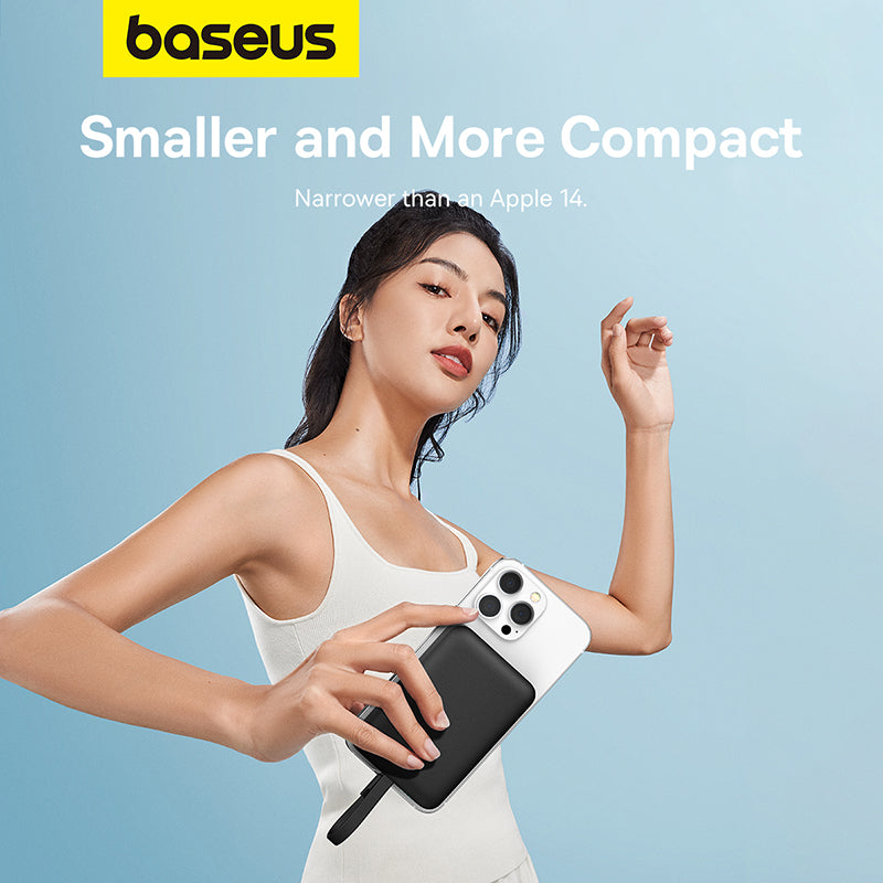Baseus Magnetic Mini 10K 20W Wireless Charging Power Bank with Charging Cable