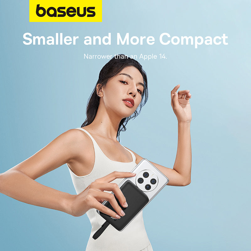 Baseus Magnetic Mini 10K 30W Wireless Charging Power Bank with Charging Cable