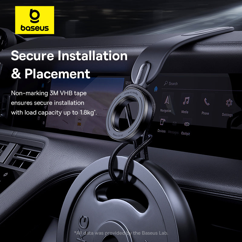 OS-Baseus PrimeTrip Series C02 Go Magnetic Car Phone Mount (Stick-on Type) Cluster Black