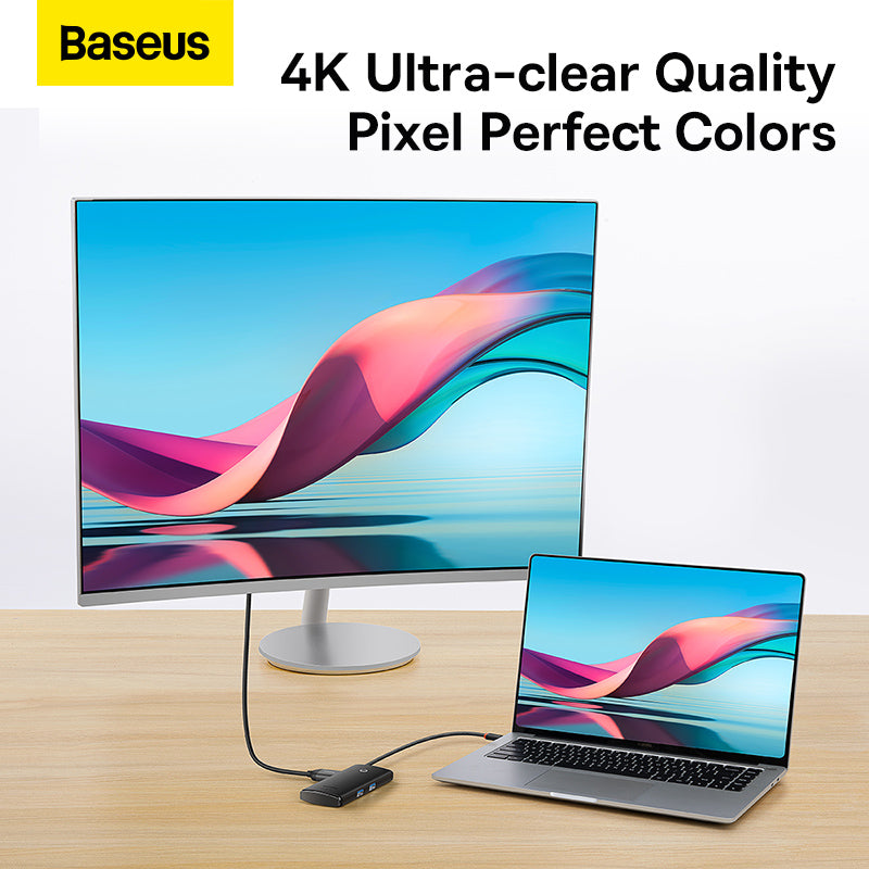 Baseus Lite Series 6-Port Type-C HUB Docking Station Black