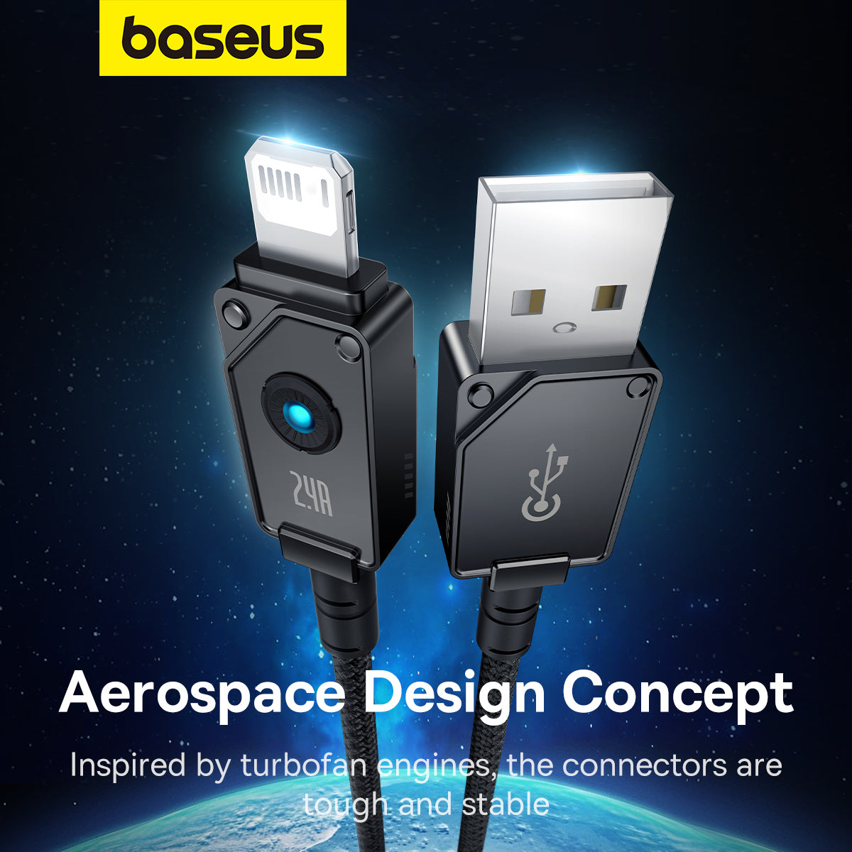 Baseus Unbreakable Series USB-A to Lightning Charging Cable 1M