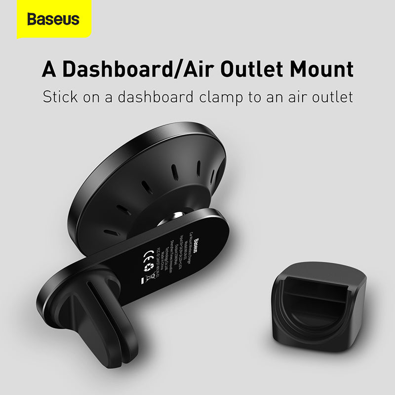 Baseus Big Energy Wireless Charging Car Mount 15W Black