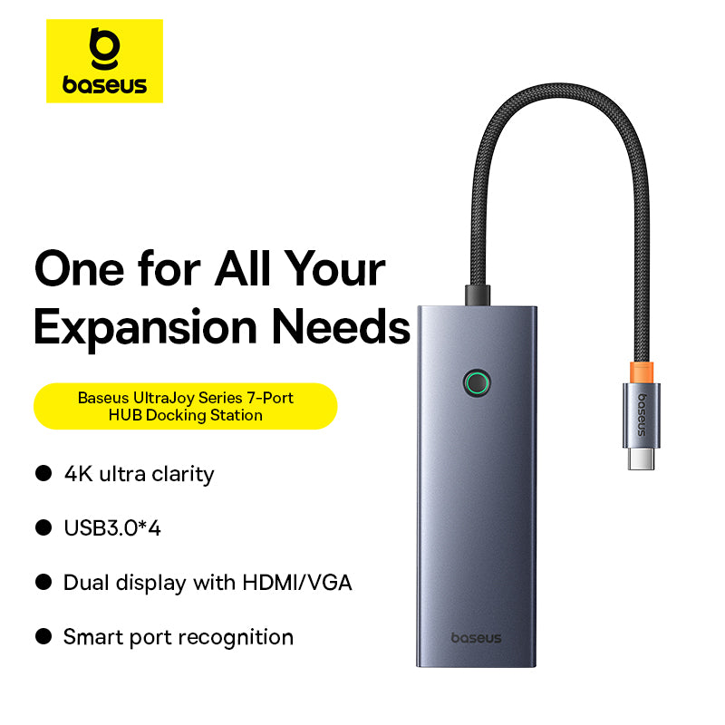 Baseus UltraJoy Series 7-Port Type-C HUB Docking Station