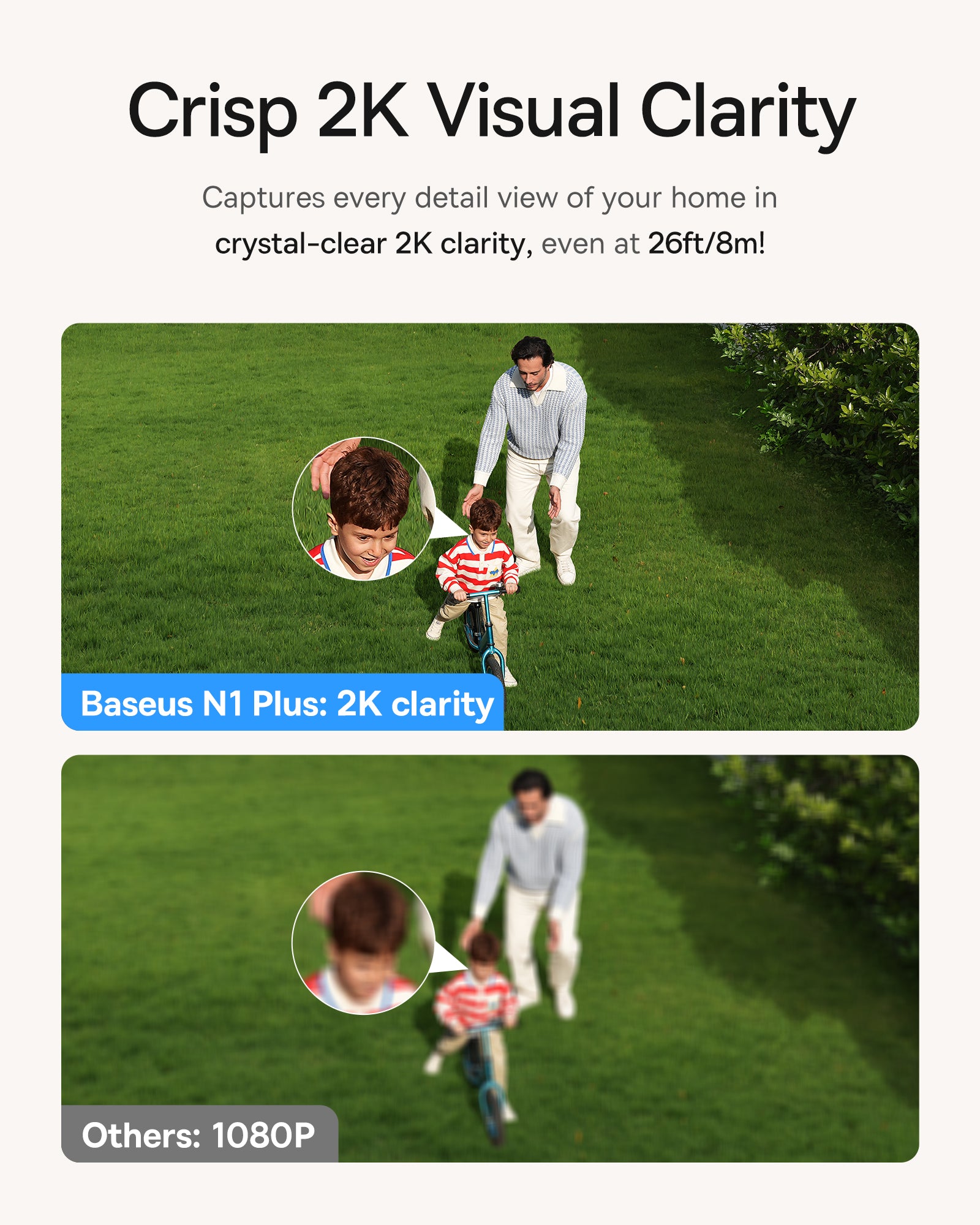 Baseus Security N1 Plus Outdoor Camera 2K White