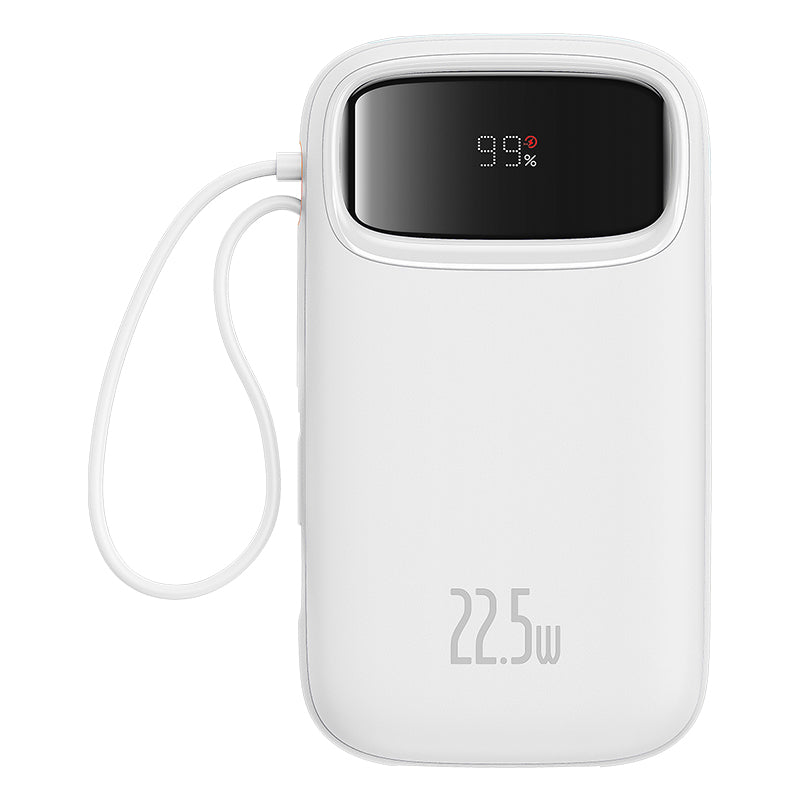Baseus Qpow2 10K 22.5W Dual-Cable Digital Display 3-Port Power Bank
