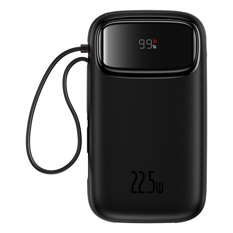 Baseus Qpow2 10K 22.5W Dual-Cable Digital Display 3-Port Power Bank