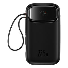 Baseus Qpow2 10K 22.5W Dual-Cable Digital Display 3-Port Power Bank