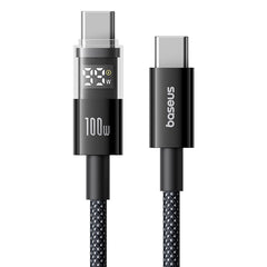 Baseus Display 2 Fast Charging Data Cable USB-C to USB-C 1M&2M 100W – Black