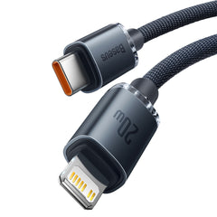 Baseus Crystal Shine Series Type-C to Lightning Charging Cable 20W 2M Black
