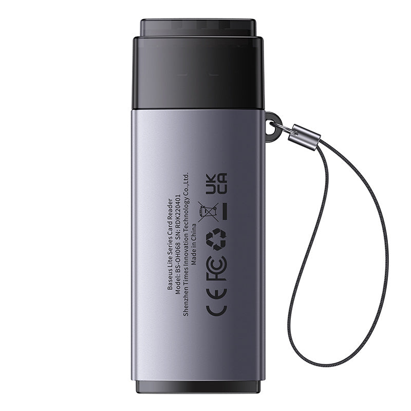 Baseus Lite Series Adapter SD / TF USB Card Reader-Dark Gray