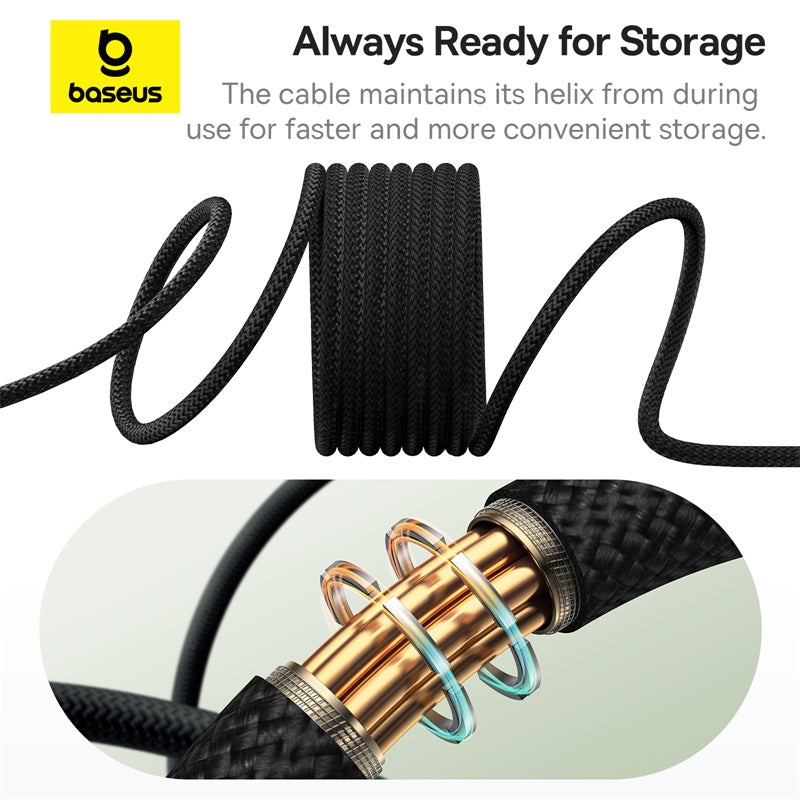 Baseus Tungsten Gold Magnetic Charging Cable Cluster Black