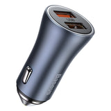 Baseus Golden Contactor Pro Car Charger (Dark Gray) - 2A