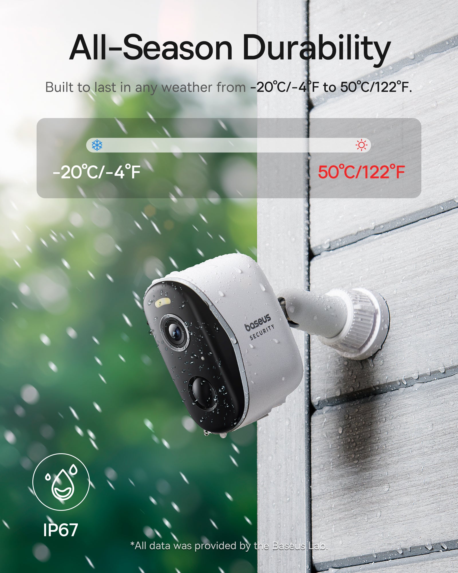 Baseus Security N1 Plus Outdoor Camera 2K White