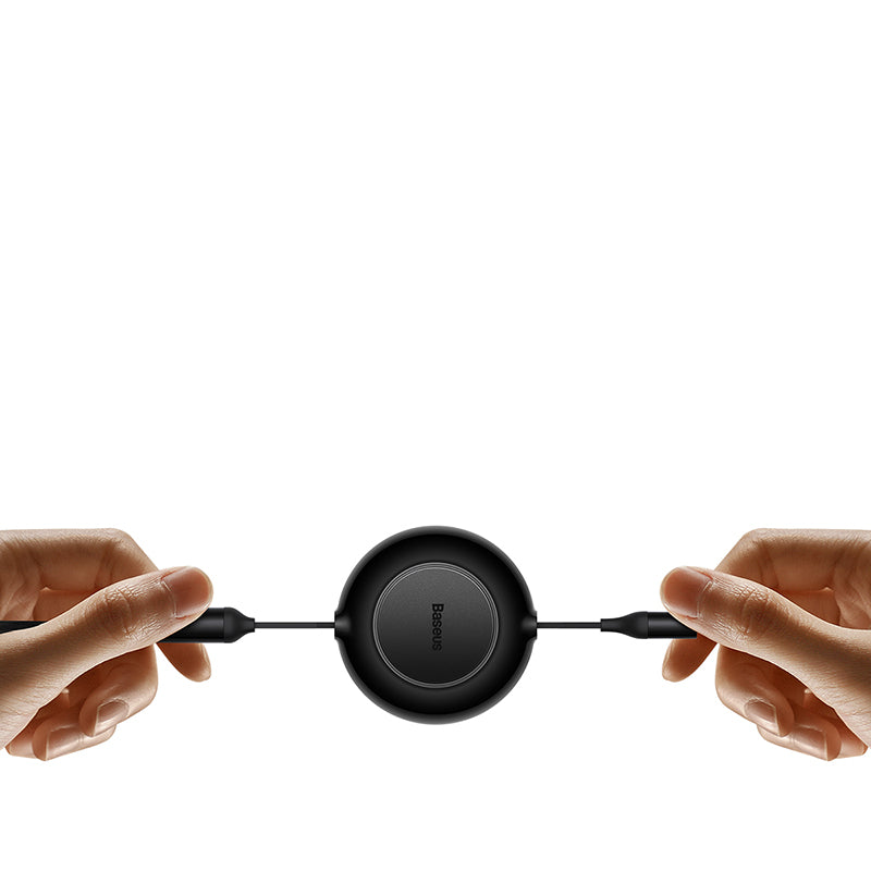 Baseus Bright Mirror 2 Series Retractable 3-in-1 Fast Charging  Data Cable  Black