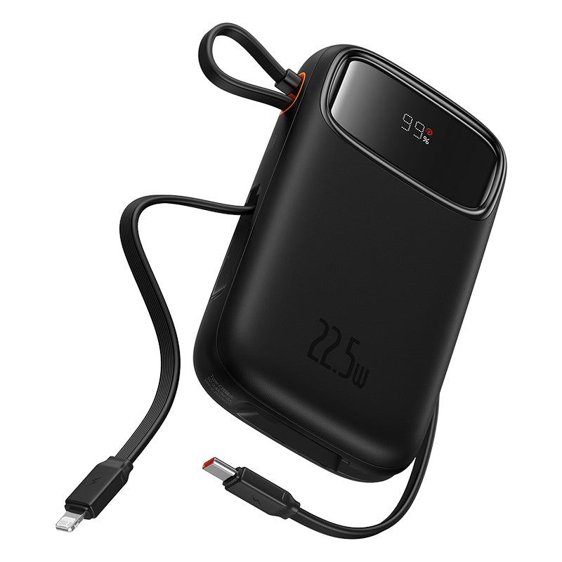 Baseus Qpow2 20K 22.5W Dual-Cable Digital Display 3-Port Power Bank