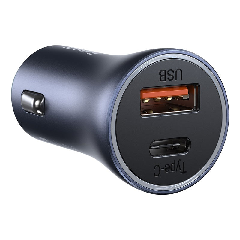 Baseus Golden Contactor Pro Car Charger (Dark Gray) - C+A