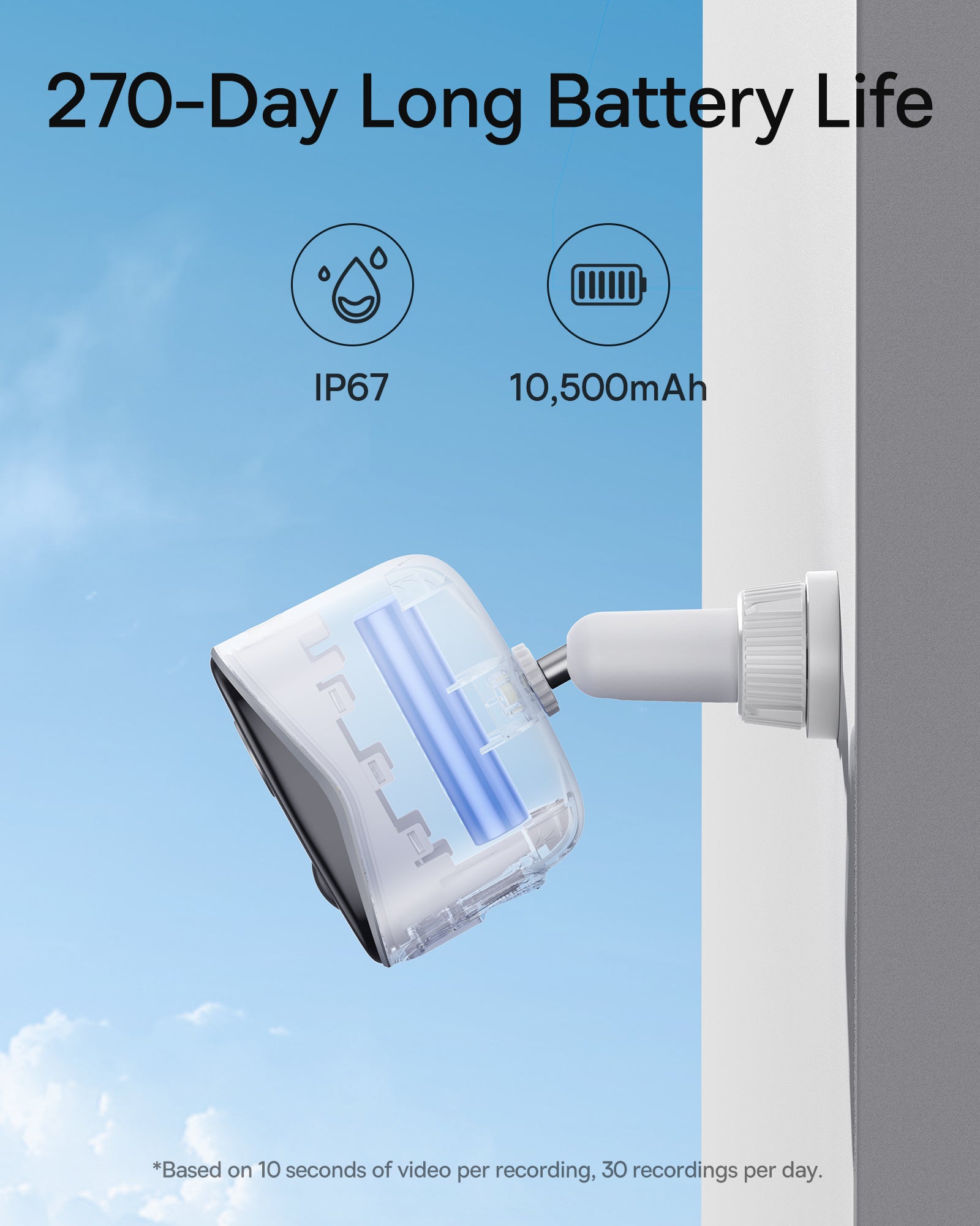 Baseus Security N1 Plus Outdoor Camera 2K White