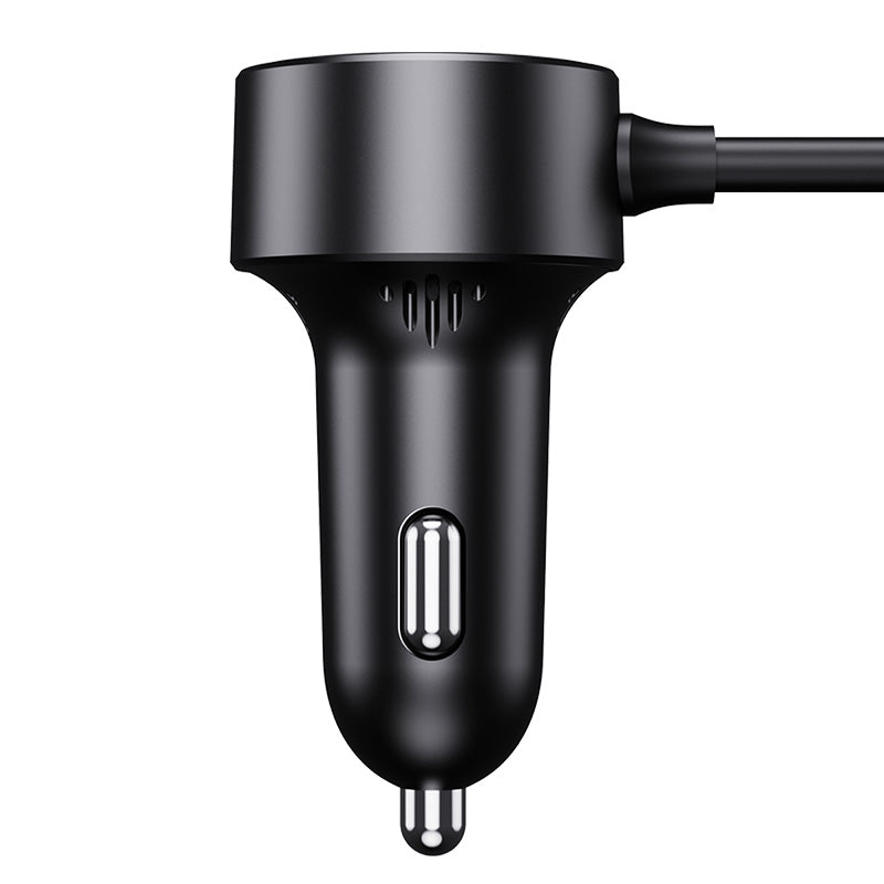 Baseus High Efficiency Pro 2-in-1 Car Charger (Black) - 1C1A