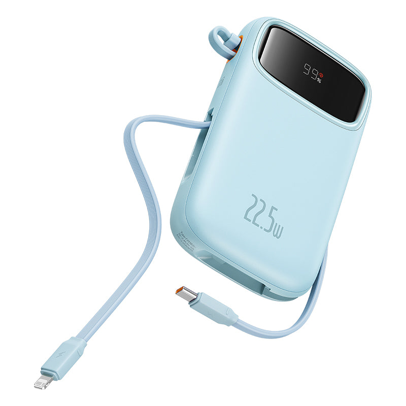 Baseus Qpow2 10K 22.5W Dual-Cable Digital Display 3-Port Power Bank