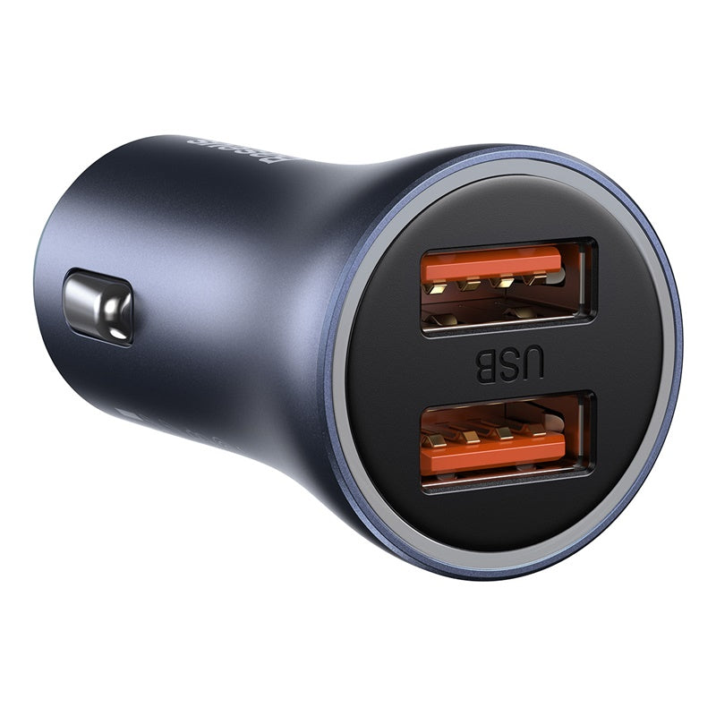 Baseus Golden Contactor Pro Car Charger (Dark Gray) - 2A