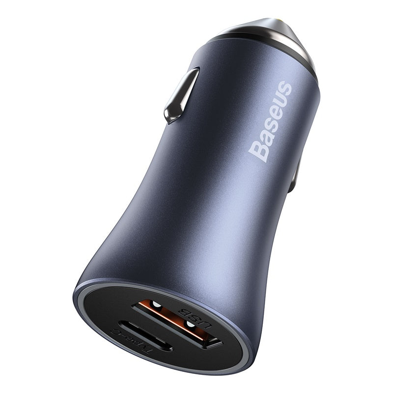 Baseus Golden Contactor Pro Car Charger (Dark Gray) - C+A