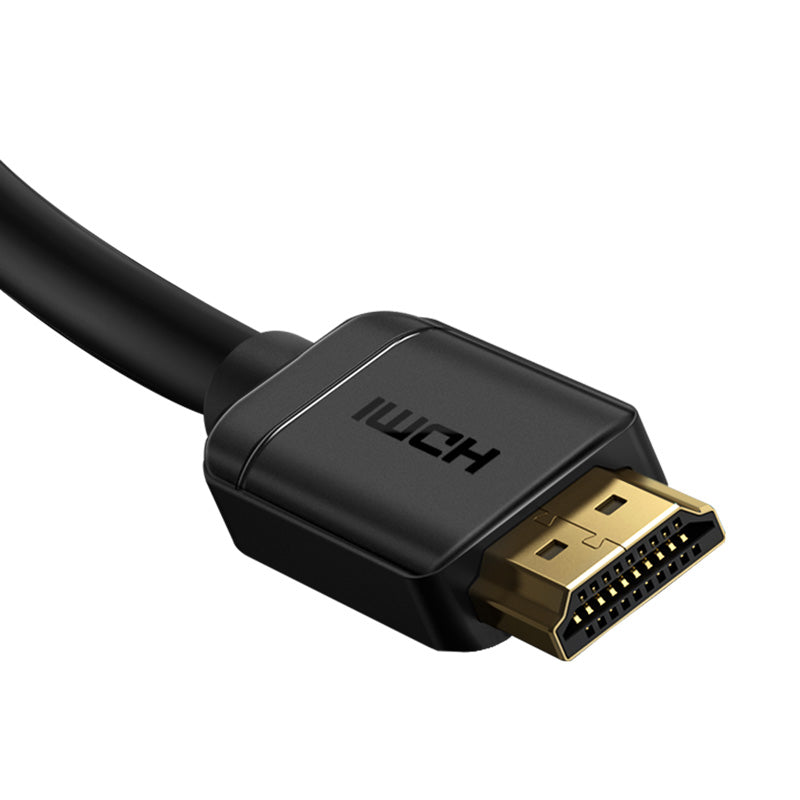 Baseus high definition Series HDMI To HDMI Adapter 1/5/8M Cable Black