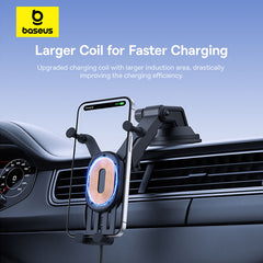 Baseus Stable Gravitational Wireless Charging Car Mount Pro 15W Cluster Black