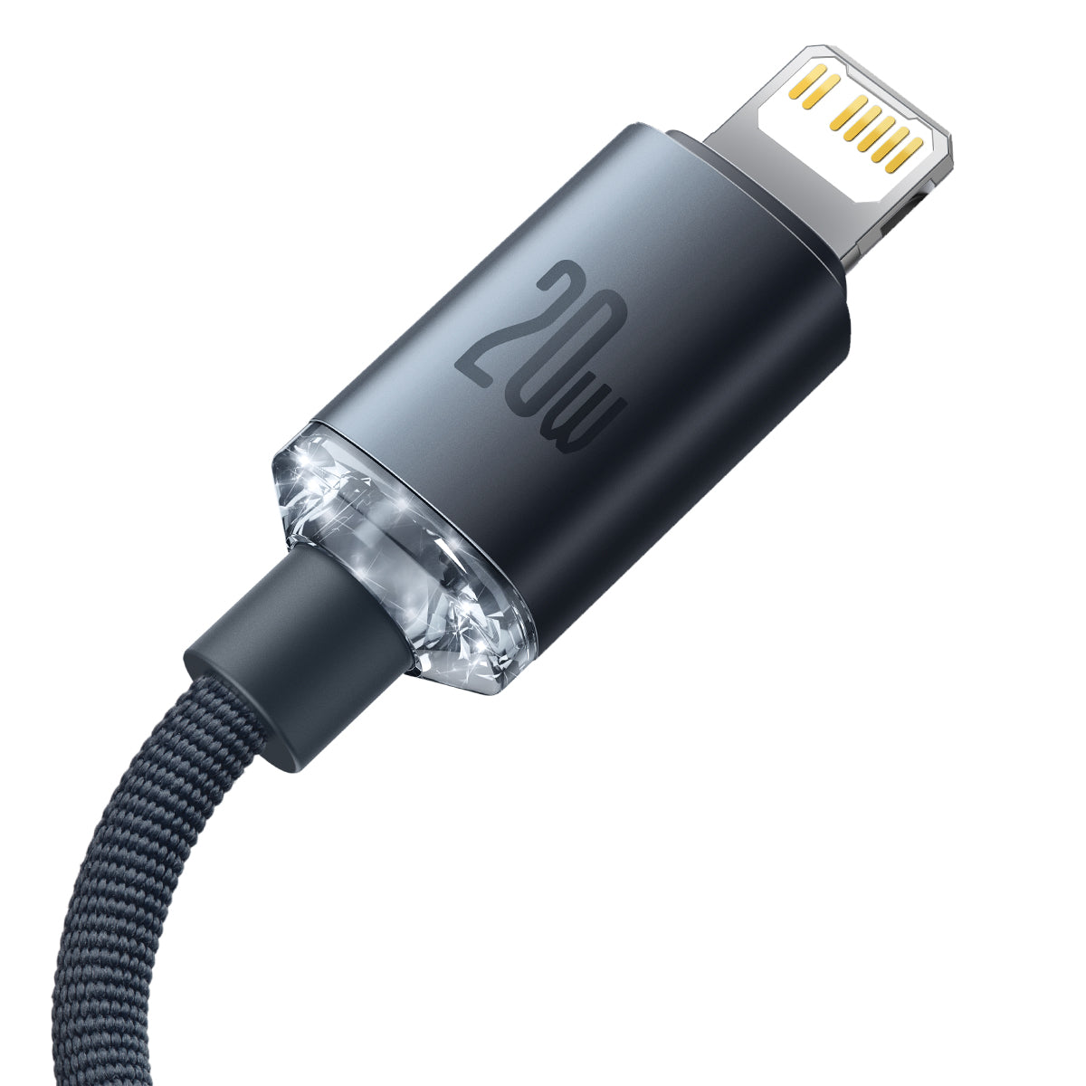 Baseus Crystal Shine Series Type-C to Lightning Charging Cable 20W 2M Black
