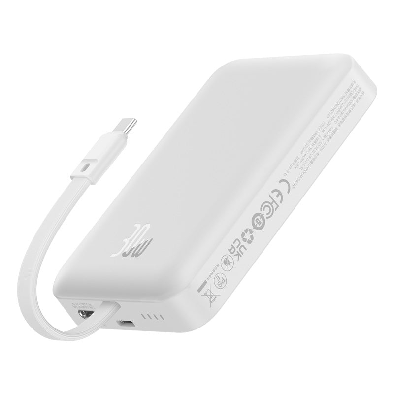 Baseus Magnetic Mini 10K 30W Wireless Charging Power Bank with Charging Cable
