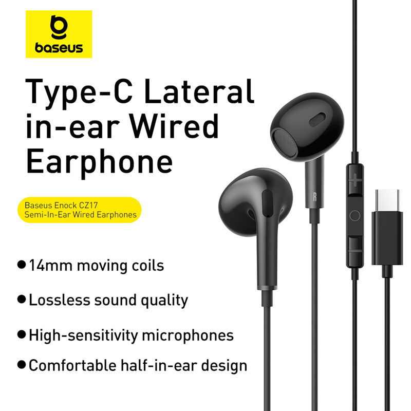 Baseus Encok CZ17 Semi-In-Ear Wired Earphones