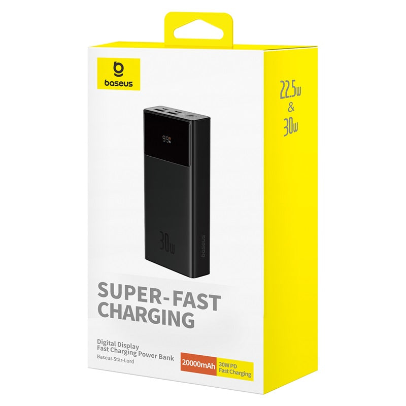 Baseus Star-Lord 20K 30W 4-Port Power Bank with Digital Display