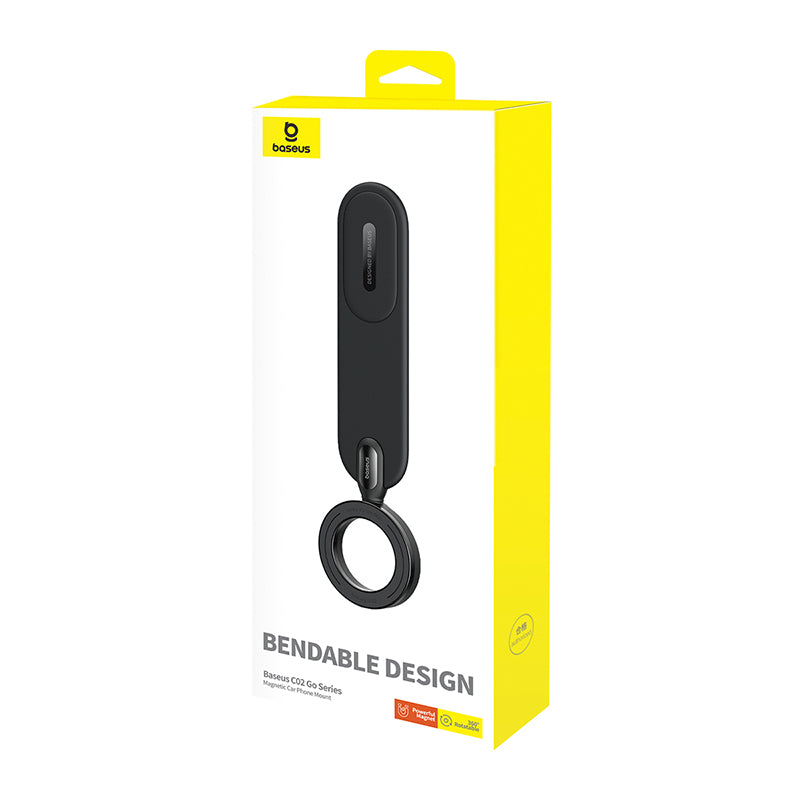 OS-Baseus PrimeTrip Series C02 Go Magnetic Car Phone Mount (Stick-on Type) Cluster Black