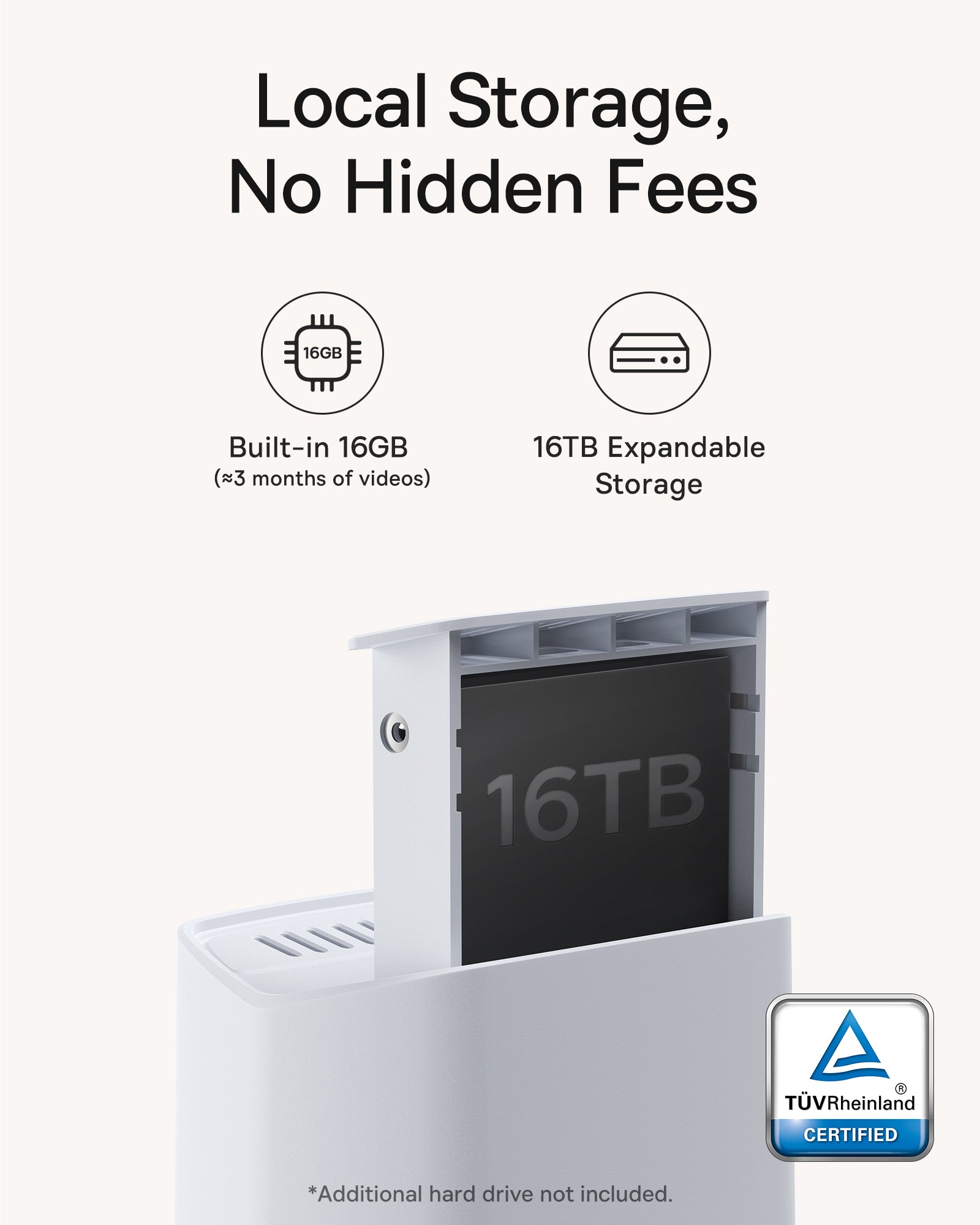 Baseus Security N1 Plus Outdoor Camera 2K White