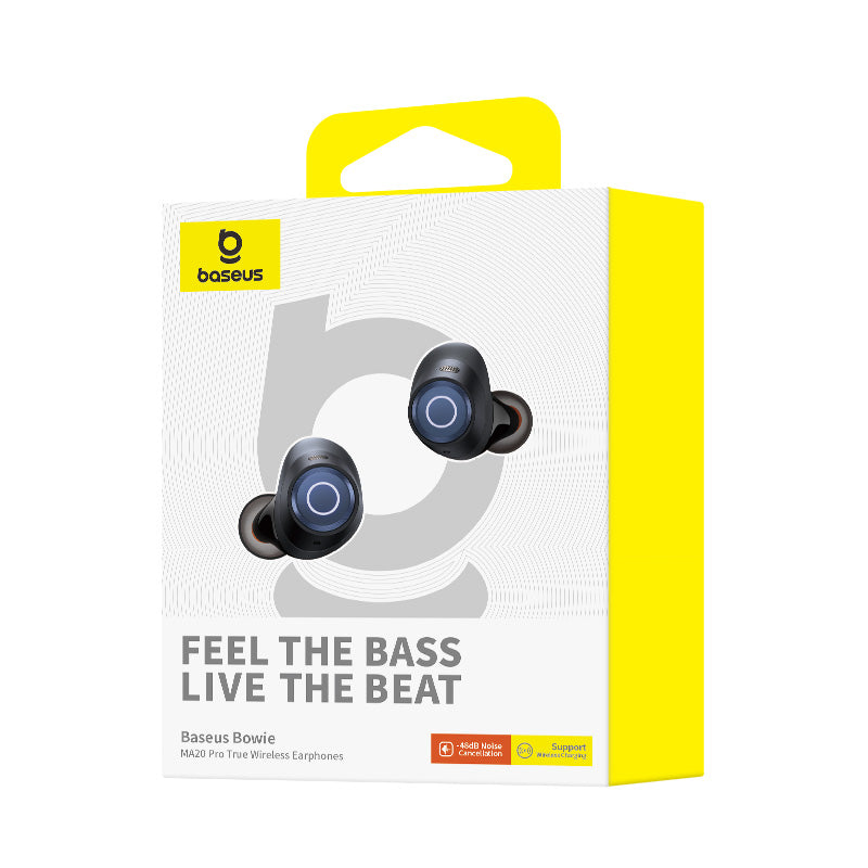 Baseus Bowie MA20 Pro True Wireless Earphones-Cluster Black