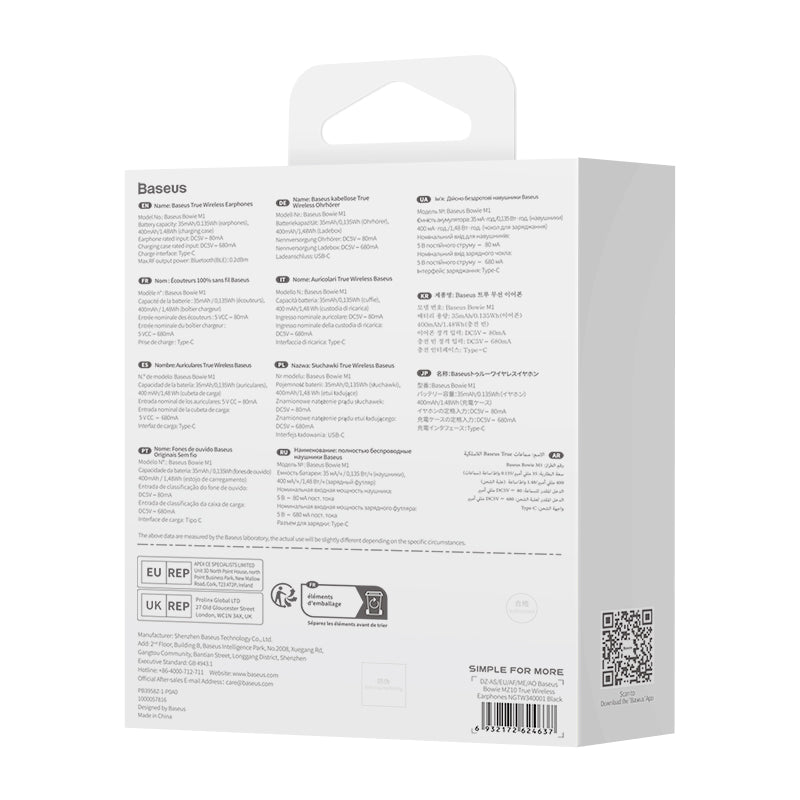 Baseus Series MZ10 TWS True Wireless Bluetooth Headset