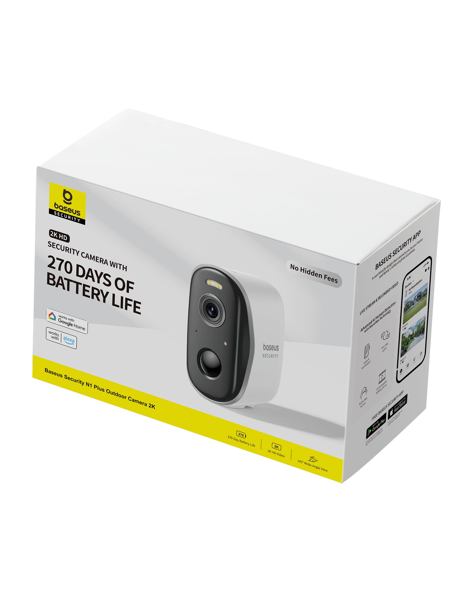 Baseus Security N1 Plus Outdoor Camera 2K White