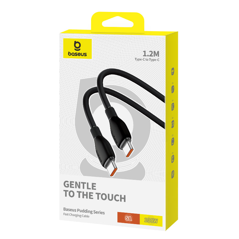 Baseus Pudding Series Type-C to Type-C Charging Cable 100W 1.2M