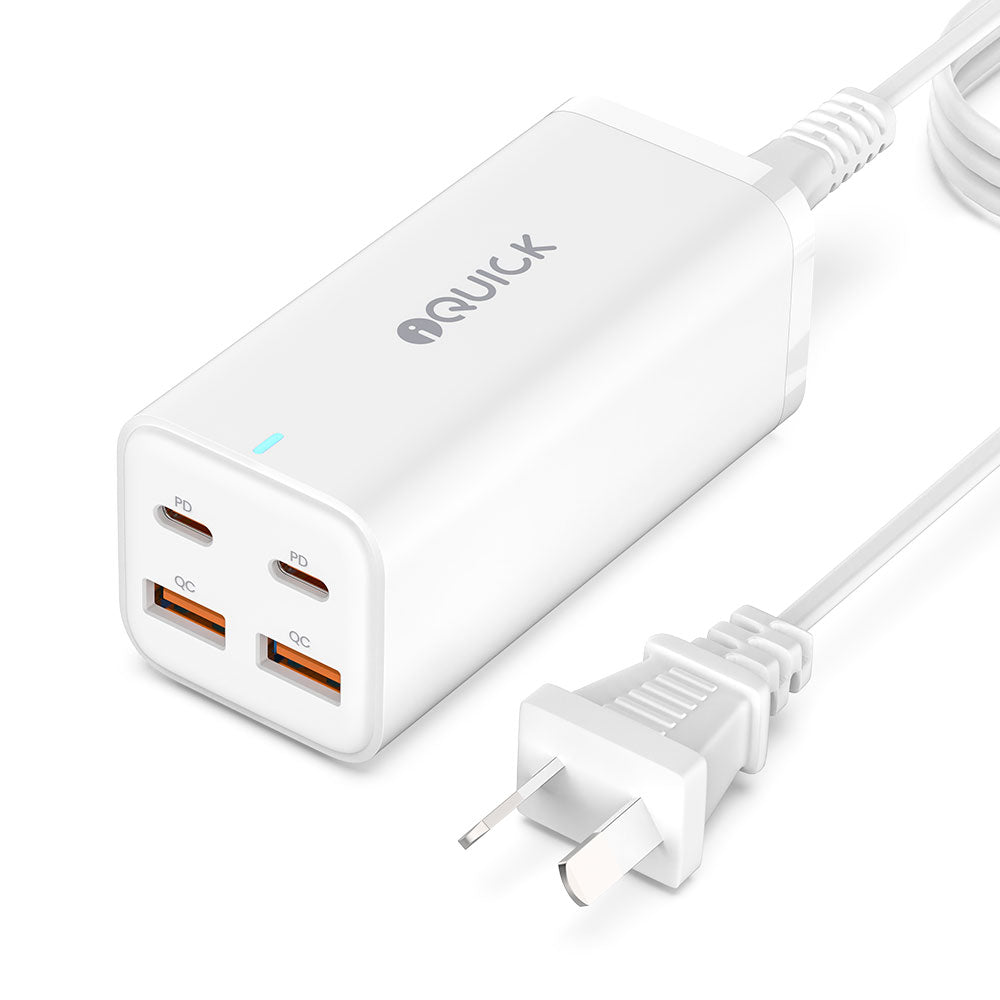 iQuick 4-Port Power Strip Charger 100W (White)