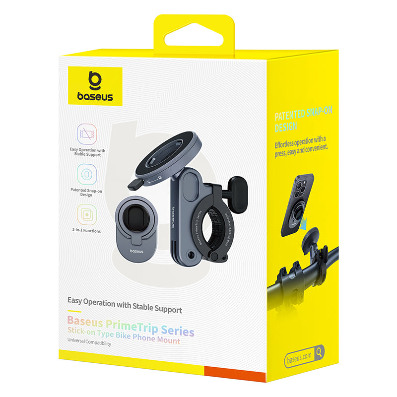 Baseus PrimeTrip Series Stick-on Type Bike Phone Mount Cosmic Black