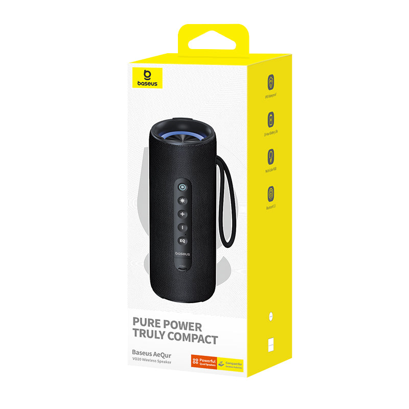 Baseus AeQur VO20 Portable  Bluetooth Speaker Cluster Black