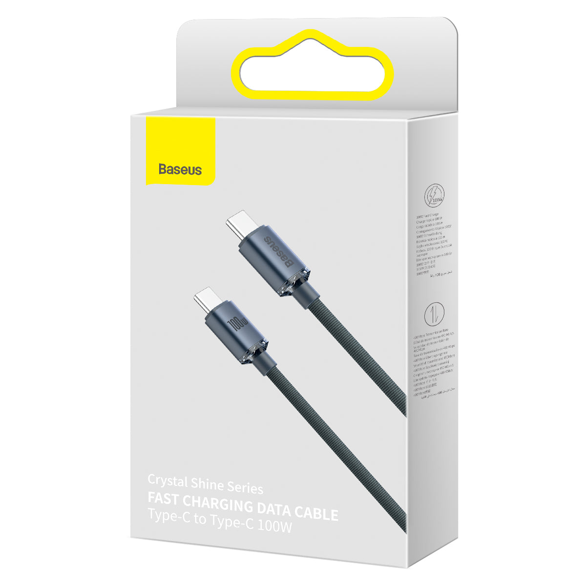 Baseus Crystal Shine Series Type-C to Type-C Charging Cable 100W 2M Black