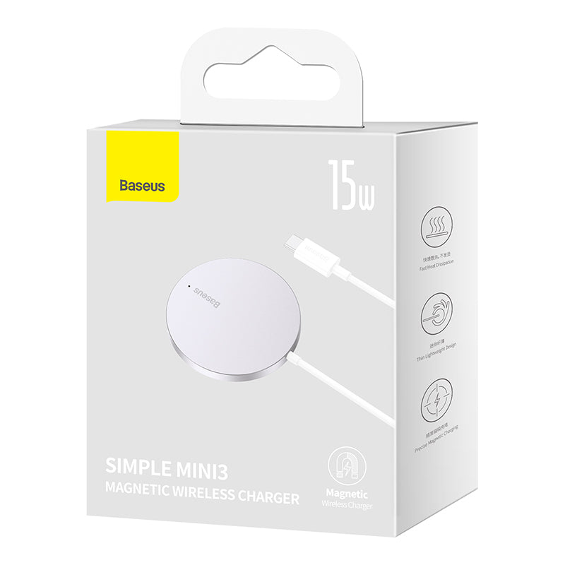 Baseus Simple Mini3 Magnetic Wireless Charger 15W