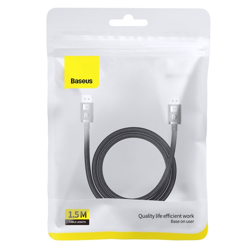 Baseus High Definition Series DP 8K to DP 8K Adapter Cable Cluster Black