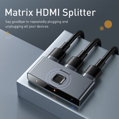 Baseus Matrix HDMI Bidirectional Switcher-Space Gray