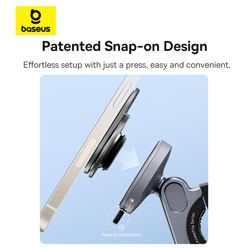 Baseus PrimeTrip Series Stick-on Type Bike Phone Mount Cosmic Black