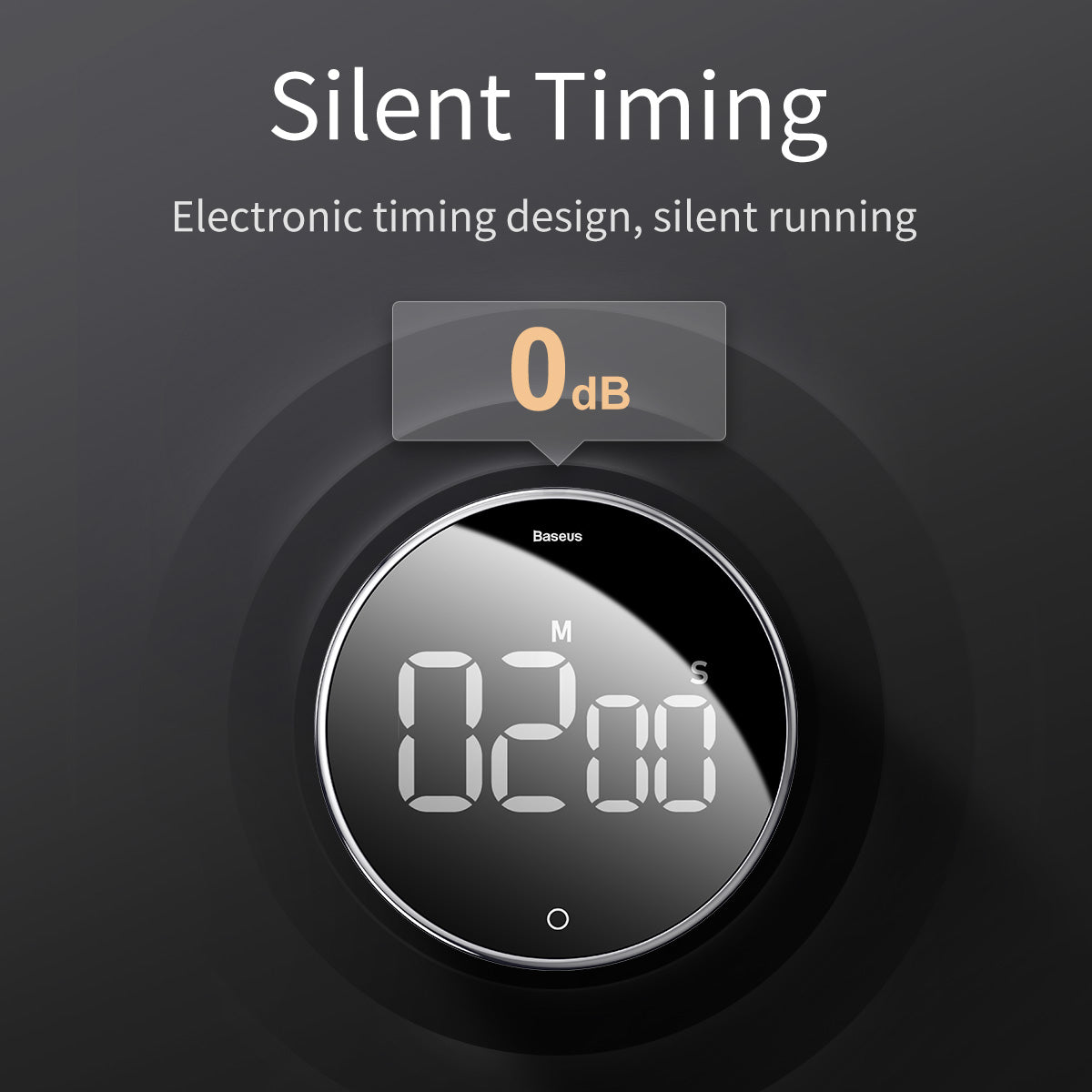 Baseus Heyo Rotation Countdown Timer Black