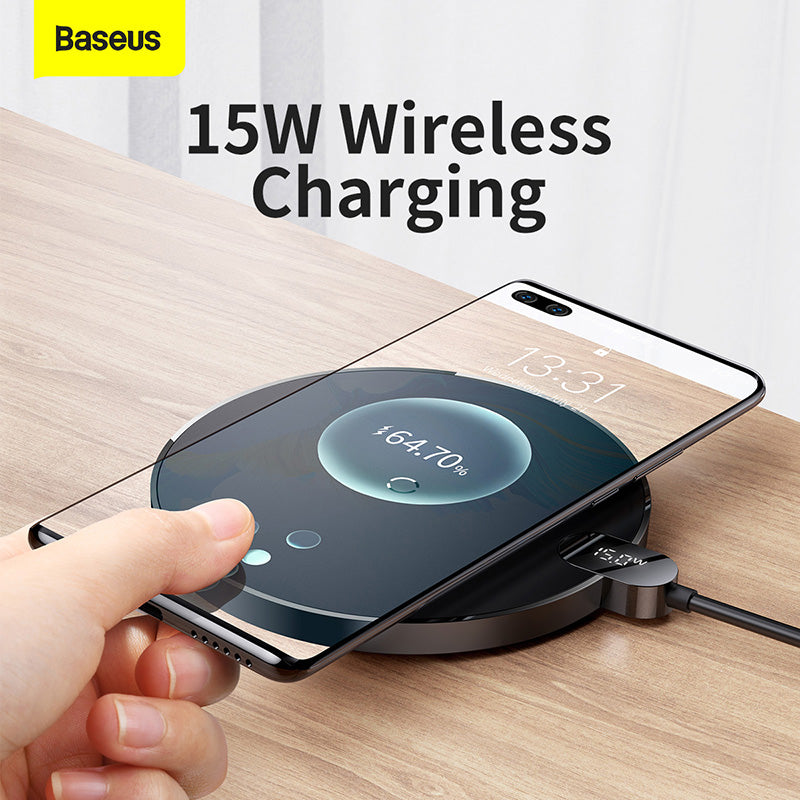 Baseus Gen 2 Wireless Charger with Digital Display 15W (Black)