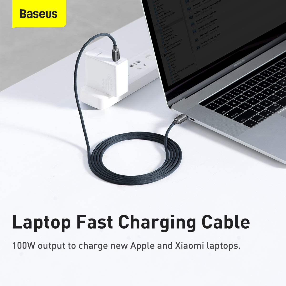Baseus Crystal Shine Series Type-C to Type-C Charging Cable 100W 2M Black