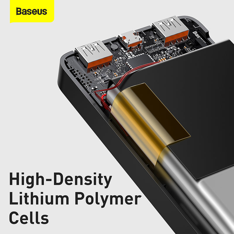 Baseus Bipow 10K 20W 4-Port Power Bank with Digital Display (Black)